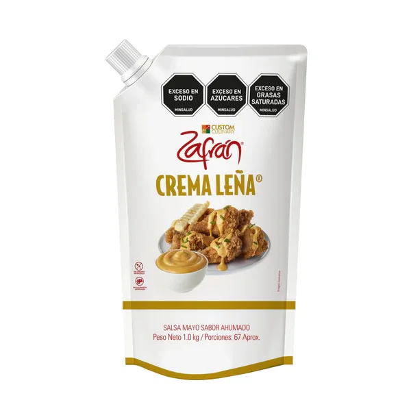 SALSA CREMA LEÑA ZAFRAN DOYPACK CON VALVULA X 1000 G