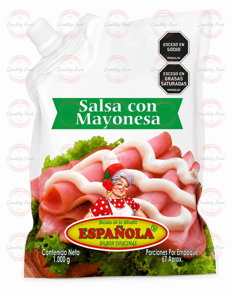 SALSA ESPAÑOLA MAYONESA KILO  X1000 GR
