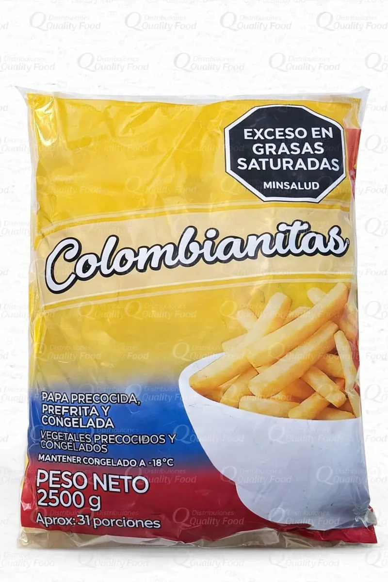 PAPA FRANCESA COLOMBIANITA X 2.500 G CORTE 9 X 9