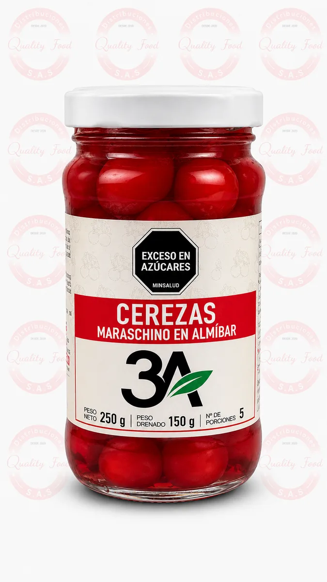 CEREZA MARASHINO X 250 GR FRASCO