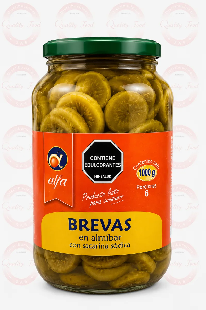 BREVAS EN ALMIBAR X 1000 GR FRASCO