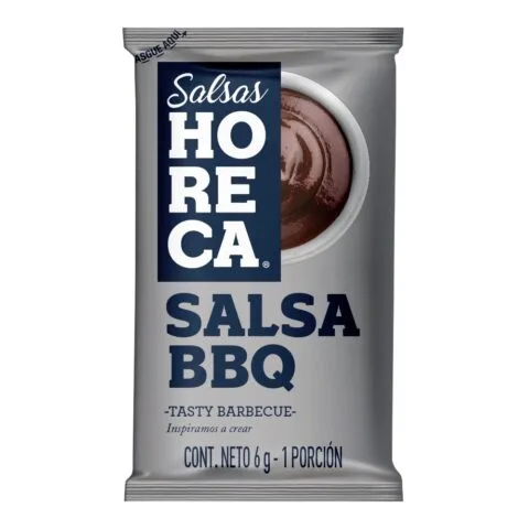 SALSAS BBQ  HORECA SOBRE X 6 G  PAQUETE X 100 UNIDADES