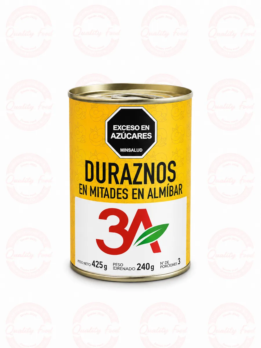 DURAZNO  EN LATA 3A  X 425 GR