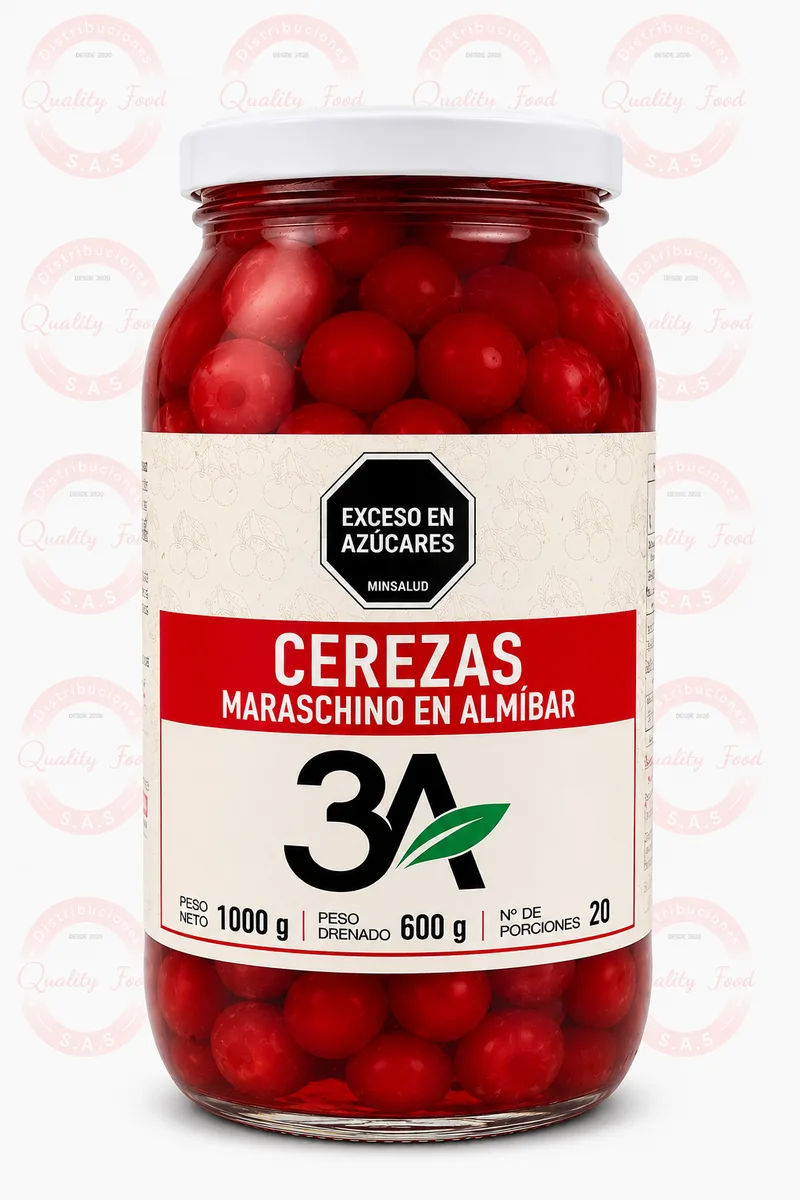 CEREZA MARASHINO X 1000 GR FRASCO