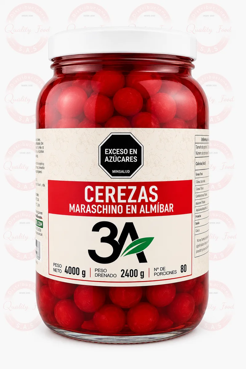 CEREZA MARASHINO X 4000 GR FRASCO