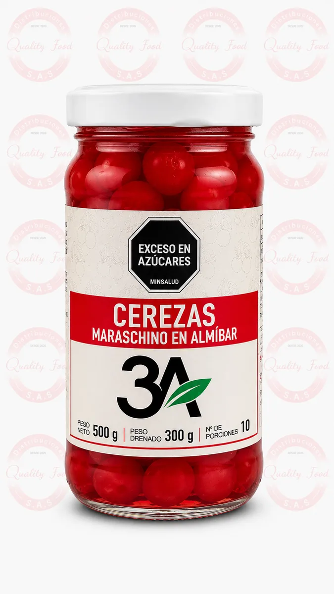 CEREZA MARASHINO X 500 GR FRASCO