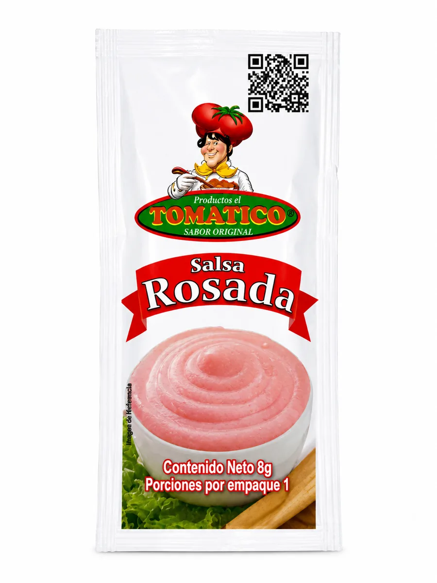 SALSA ROSADA SOBRES X 100 UNIDADES X 8 GR