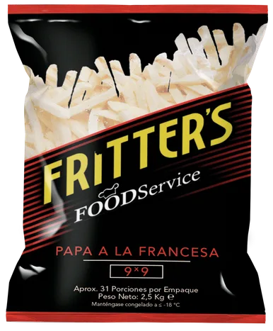 PAPA FRANCESA FRITTERS X 2.5 CORTE 9 X9
