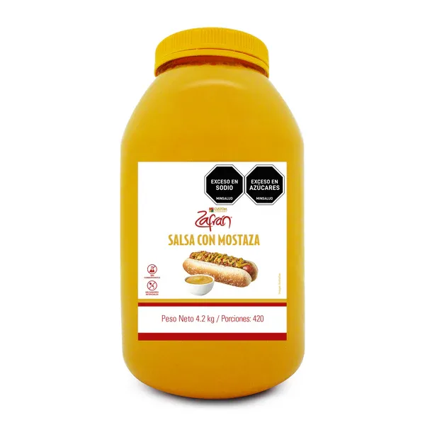 SALSA MOSTAZA ZAFRAN GARRAFA X 4.200 G
