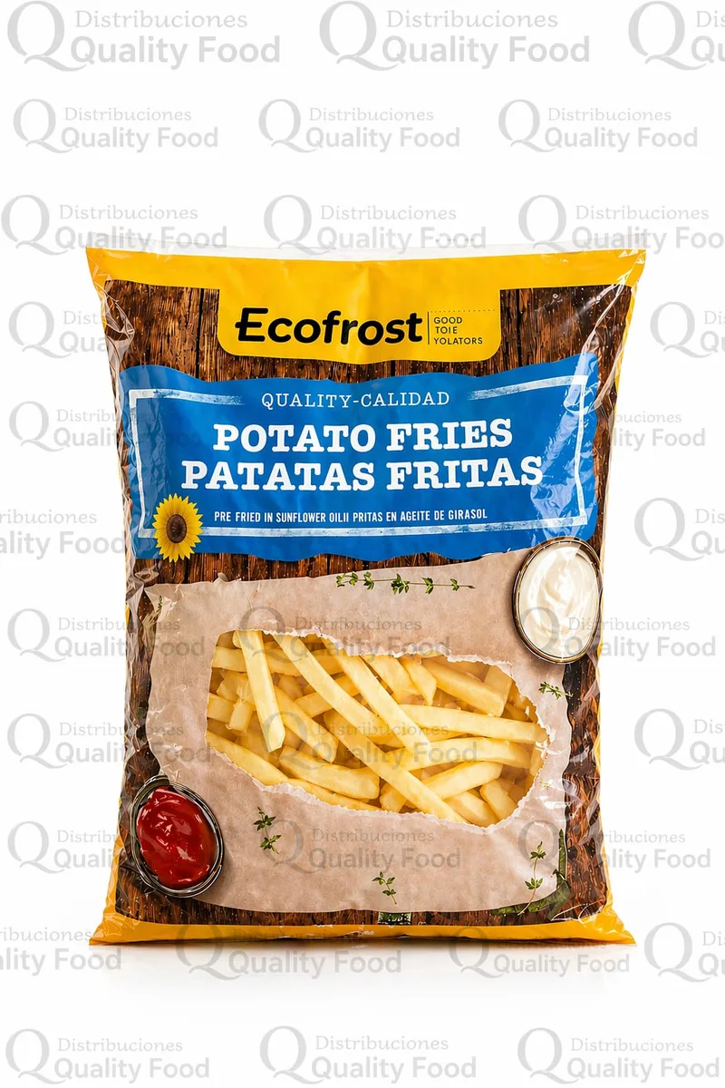 PAPA  FRANCESA   ECOFORTS  X 2.500 GR CORTE  9X9