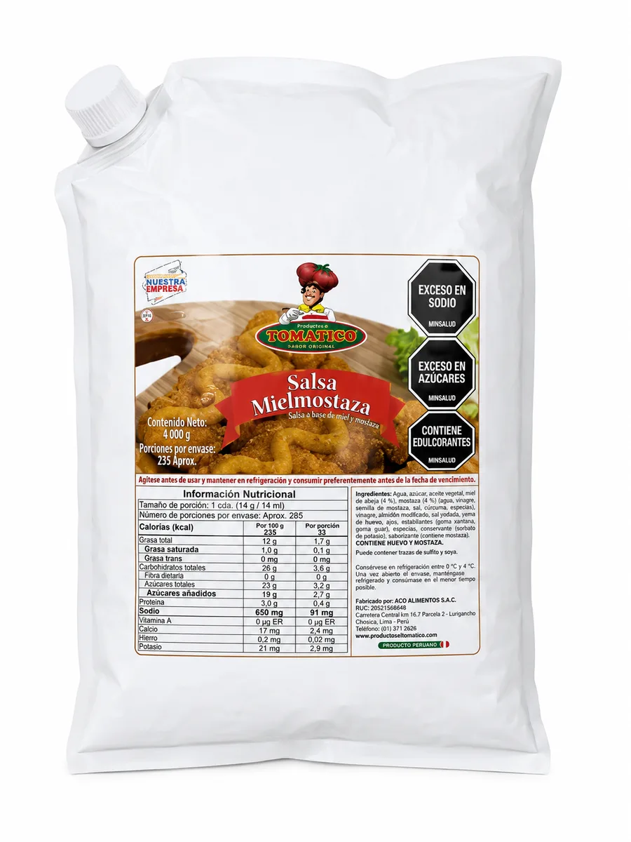 SALSA MIEL MOSTAZA GALON X 4000 GR