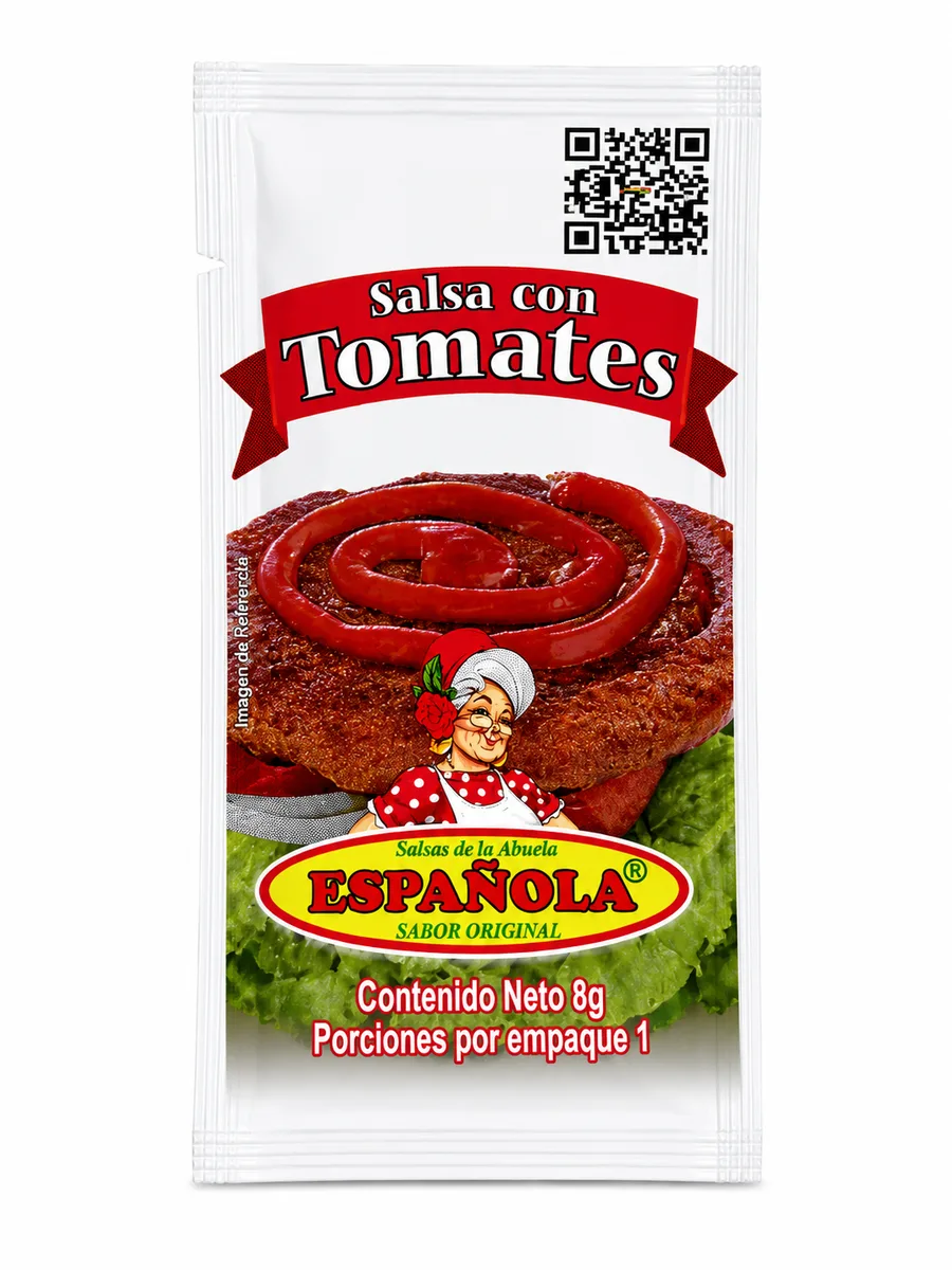 SALSA ESPAÑOLA TOMATE SOBRES X100 UNIDADES X 8 GR