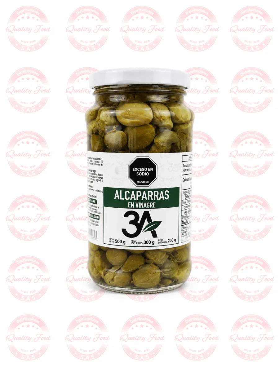 ALCAPARRAS X 500 GR FRASCO