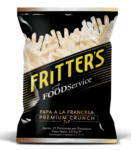 PAPA FRANCESA FRITTERS X 2.5 CORTE 7 X 7 SUPER CRUCH
