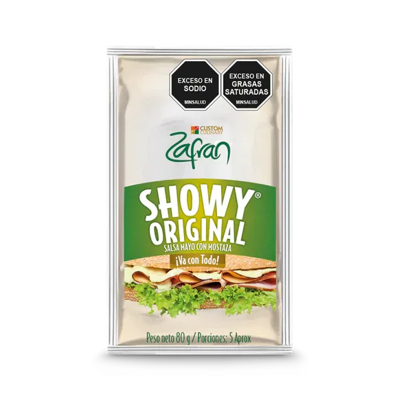 SHOWY ORIGINAL ZAFRAN X 80 gr CAJA DISPLA.Y X 12 UNIDADES