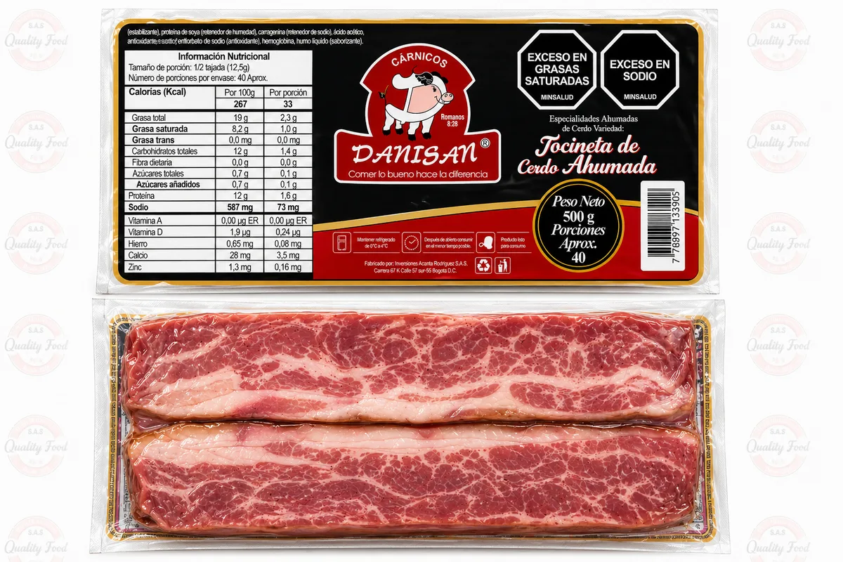 TOCINETA LIBRA X 500 GR  PREMIUM DANISAN