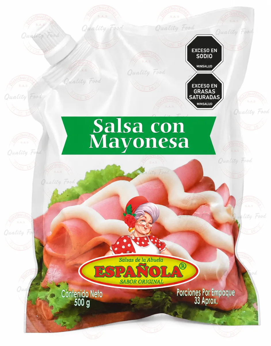SALSA ESPAÑOLA MAYONESA LIBRA X 500 GR