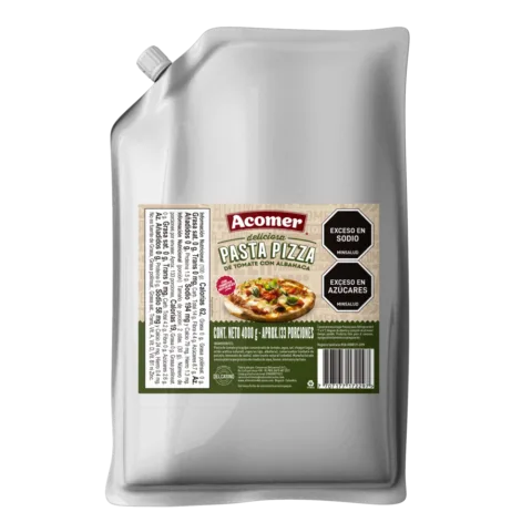 ACOMER PASTA PIZZA CON ALBAHACA BOLSA GALON 4000 GR