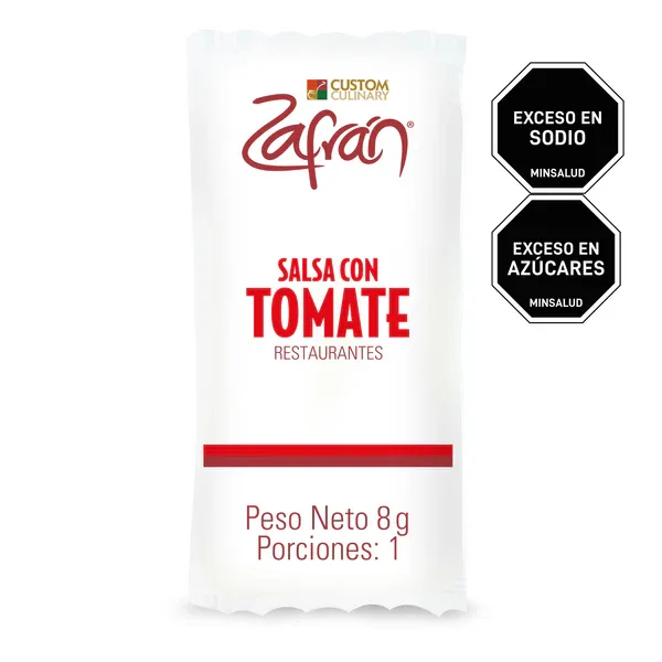 SALSA TOMATE ZAFRAN RESTAURANTE SOBRE 8 G PAQUETE X 120 UNIDADES