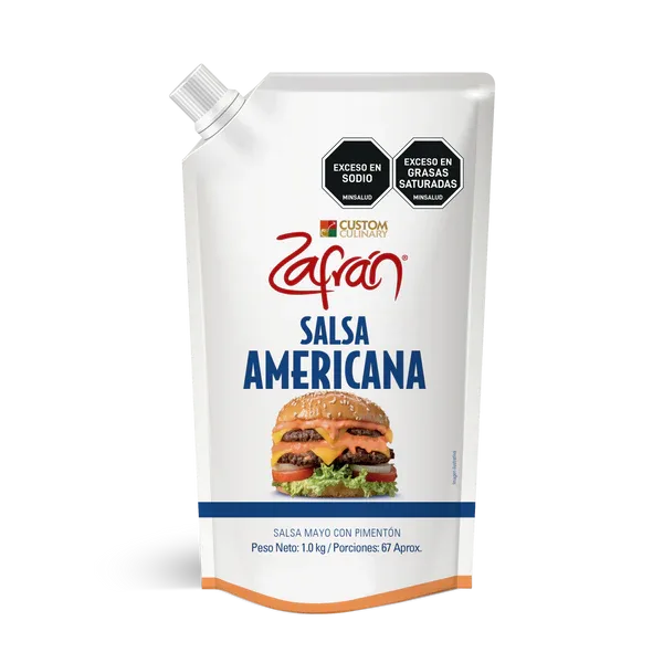 SALSA AMERICANA ZAFRAN  VALVULA X 1000 G