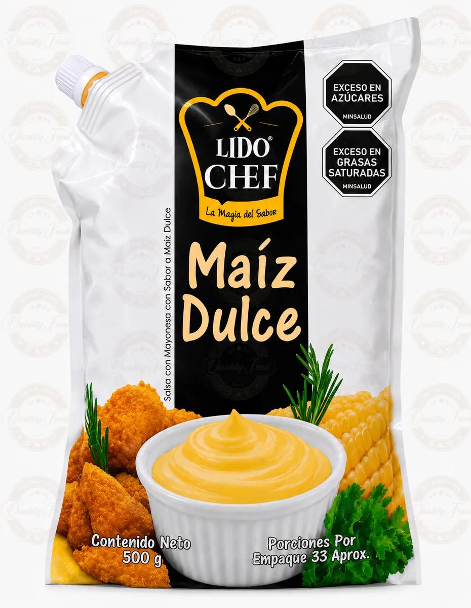 SALSA LIDO CHEF MAIZ DULCE LIBRA x 500 gr