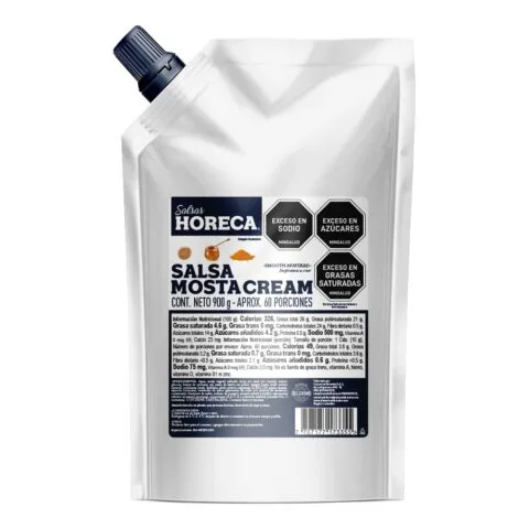 SALSA MOSTACREAM DOY PACK X 900 G
