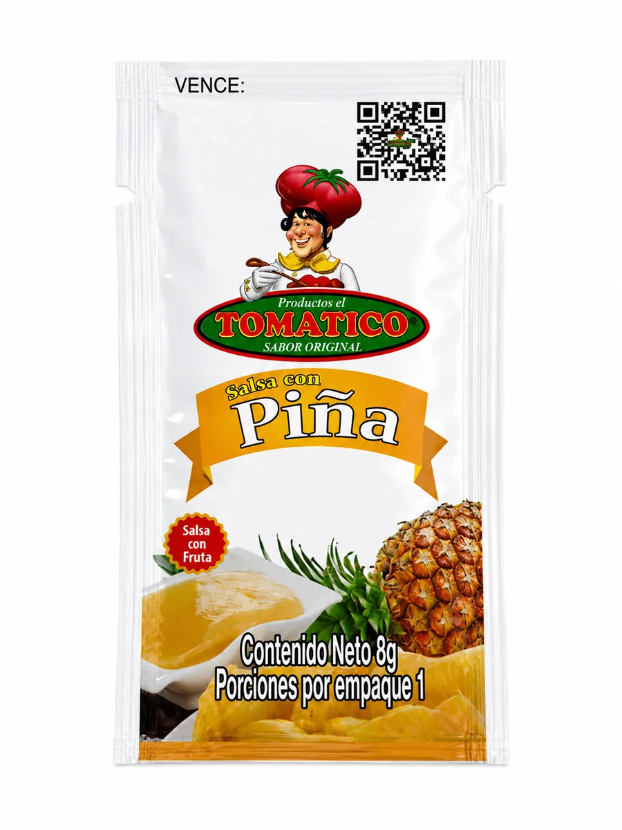 SALSA PIÑA SOBRES X 100 UNIDADES X   8 GR