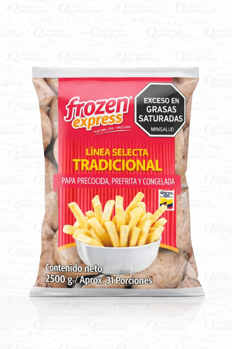 PAPA FRANCESA FROZEN CORTE 11X11 TRADICIONAL 2.5 LIBRAS